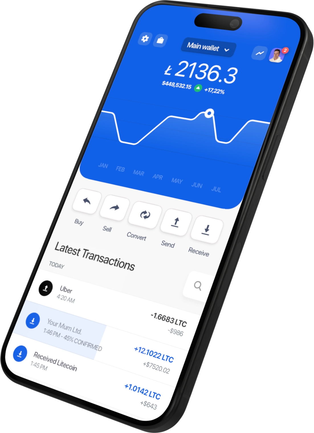 Nexus Wallet Interface